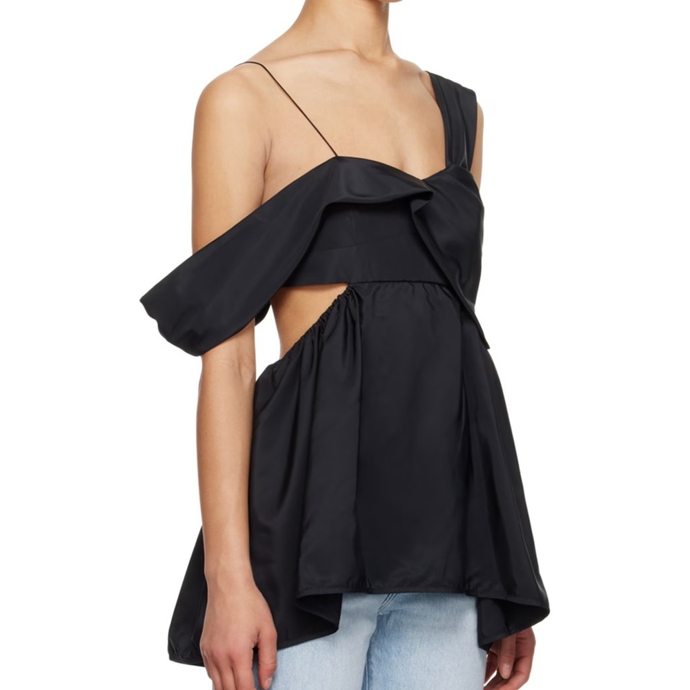 Cecilie Bahnsen Black Sally Sun Top NWOT